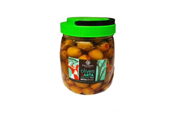 grune oliven mit paprika